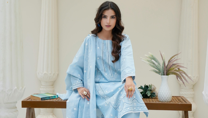 buy zarposh embroidered dress online USA